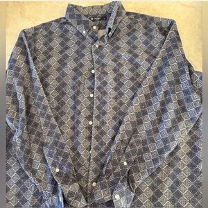Daniel Cremieux Navy Diamond Pattern Shirt